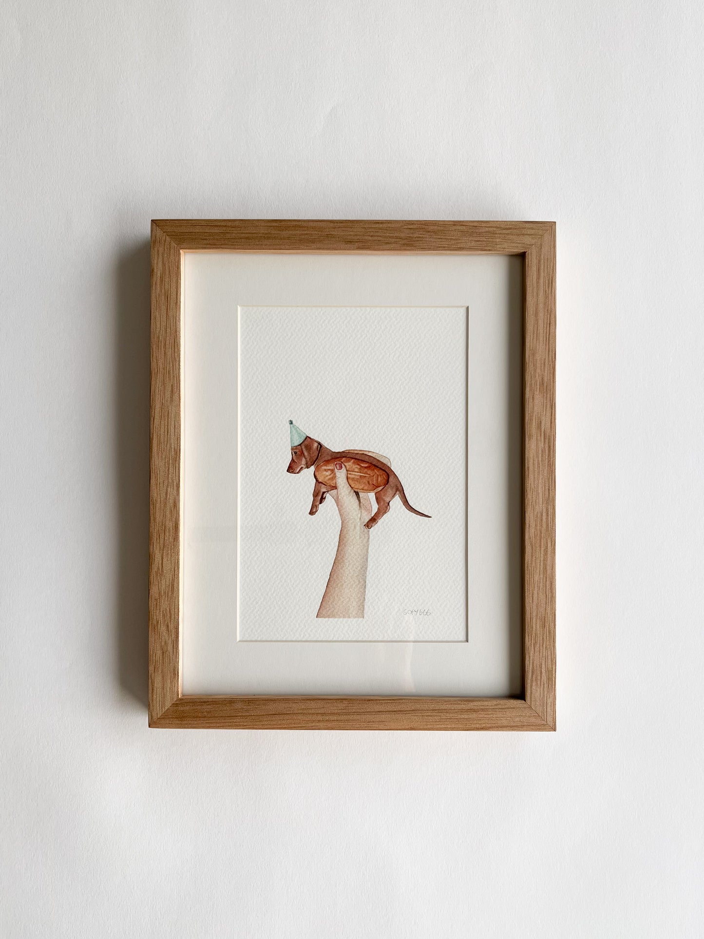 perro salchicha print