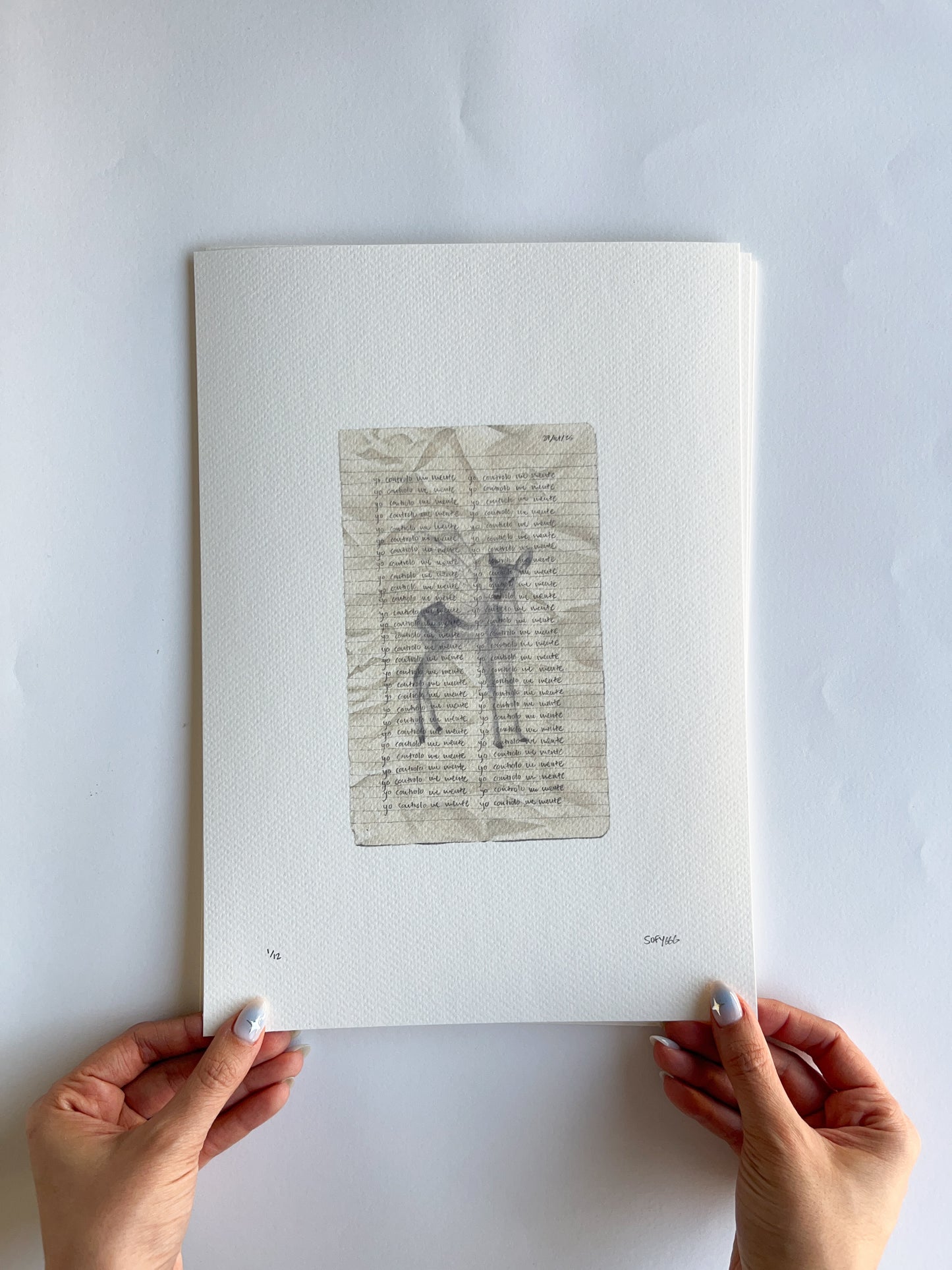 deer in the headlights print