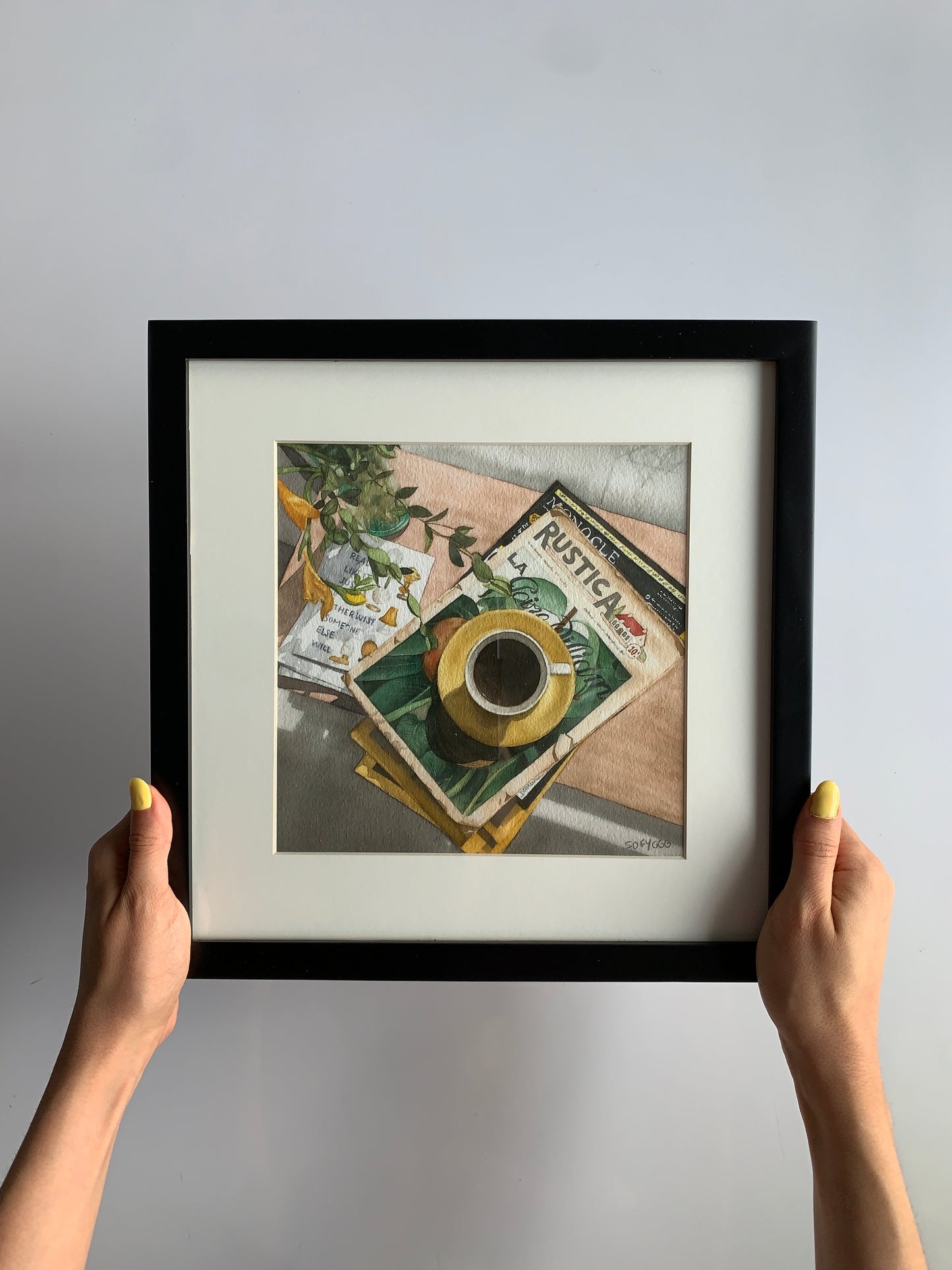 But first, coffee print