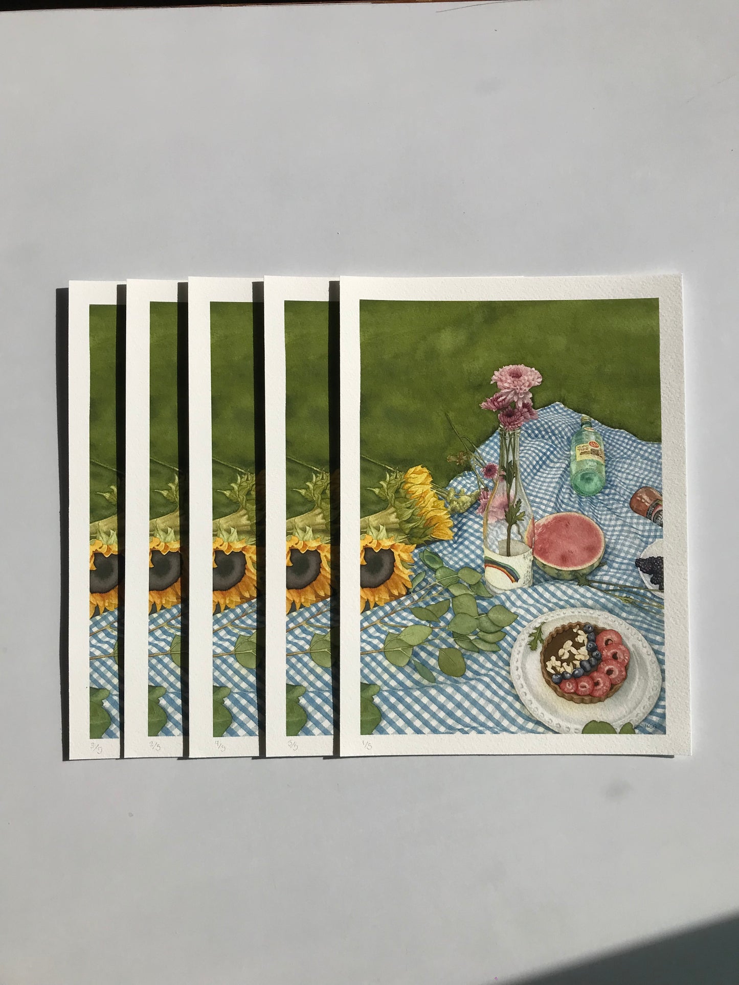 Birthday picnic print
