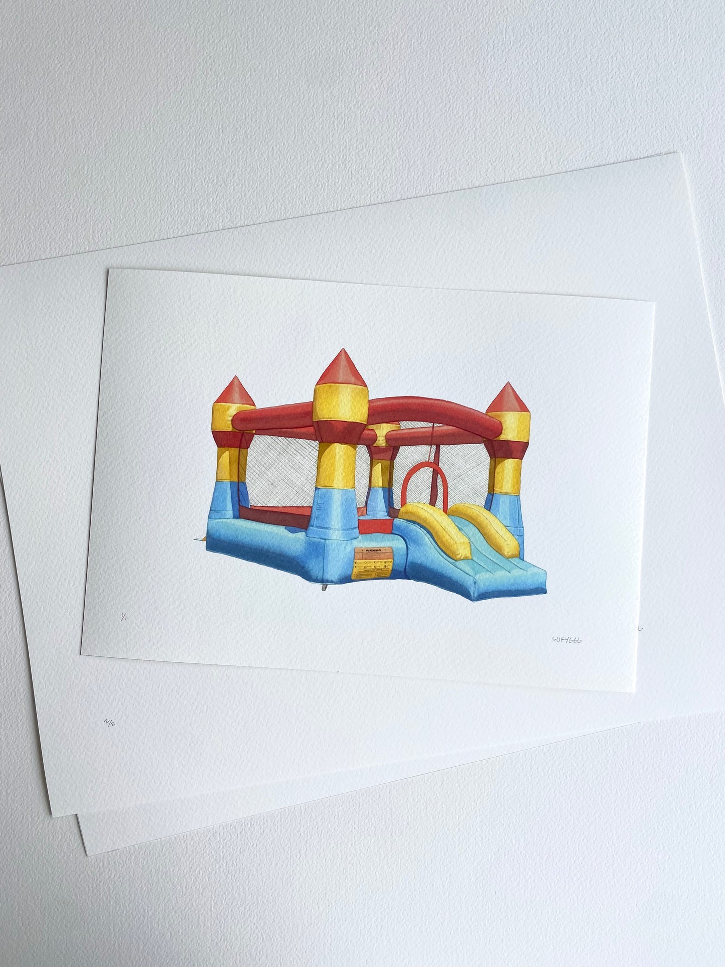 castillo inflable print