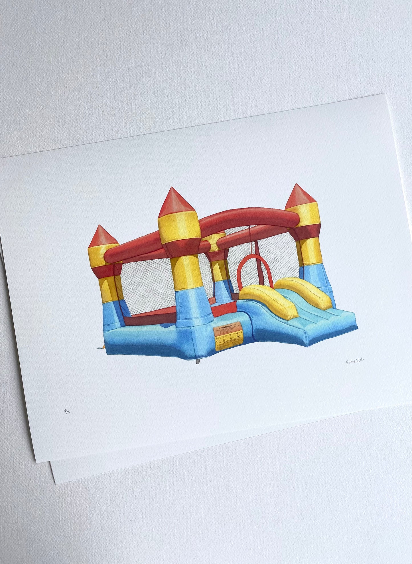 castillo inflable print