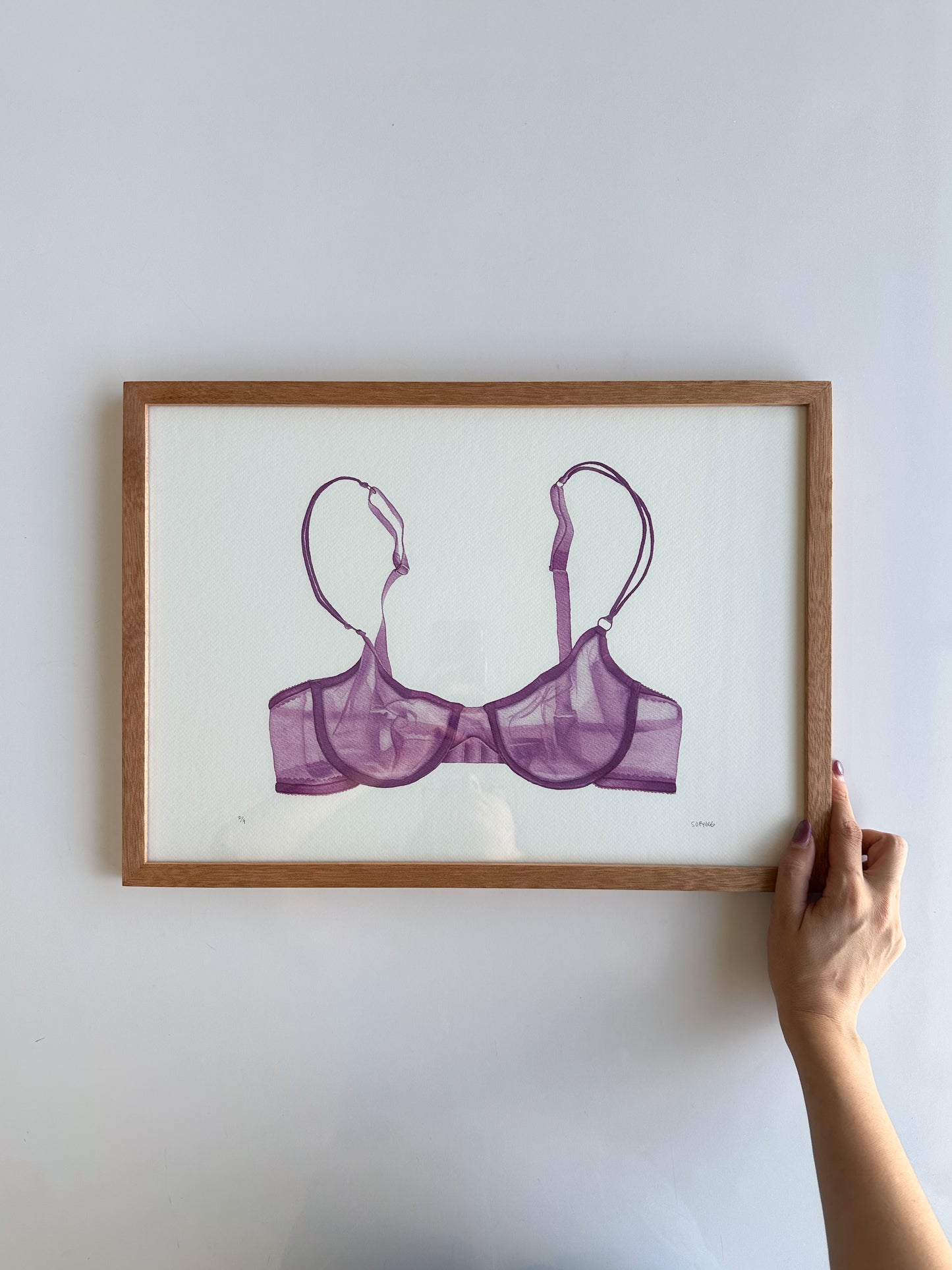 brasier morado print