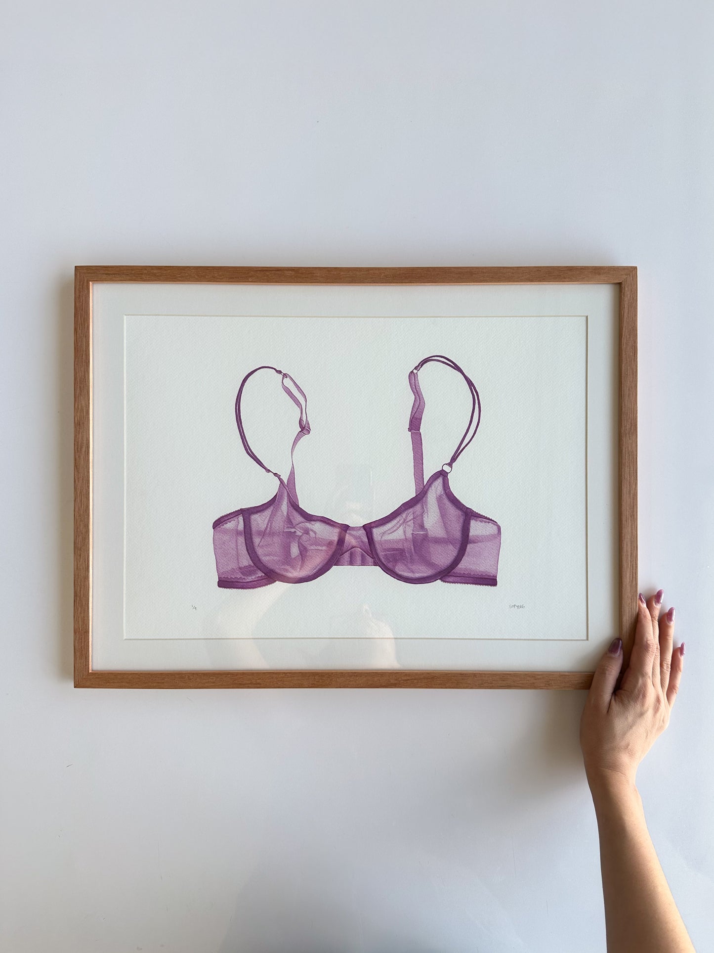 brasier morado print
