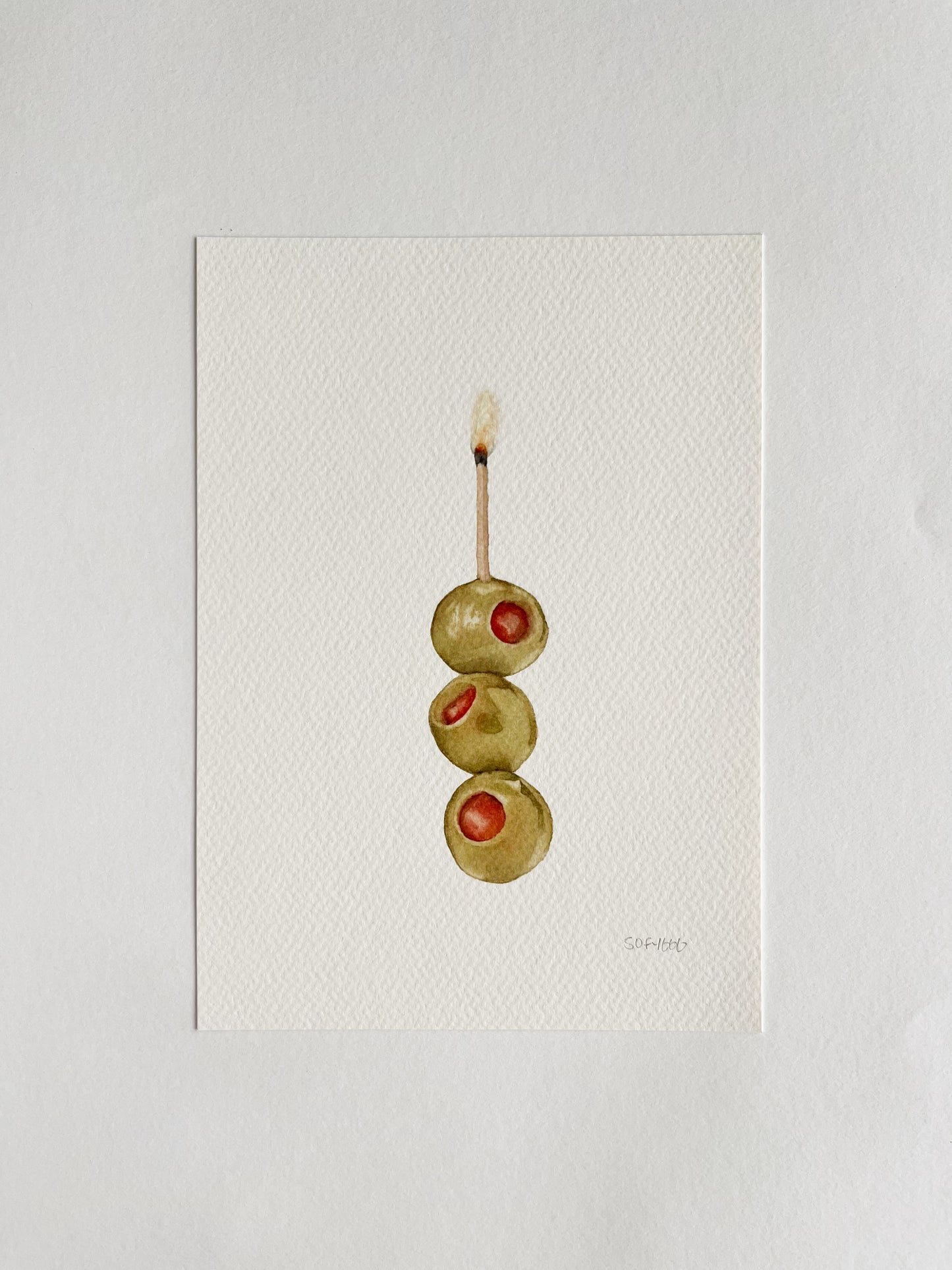 olive cake print