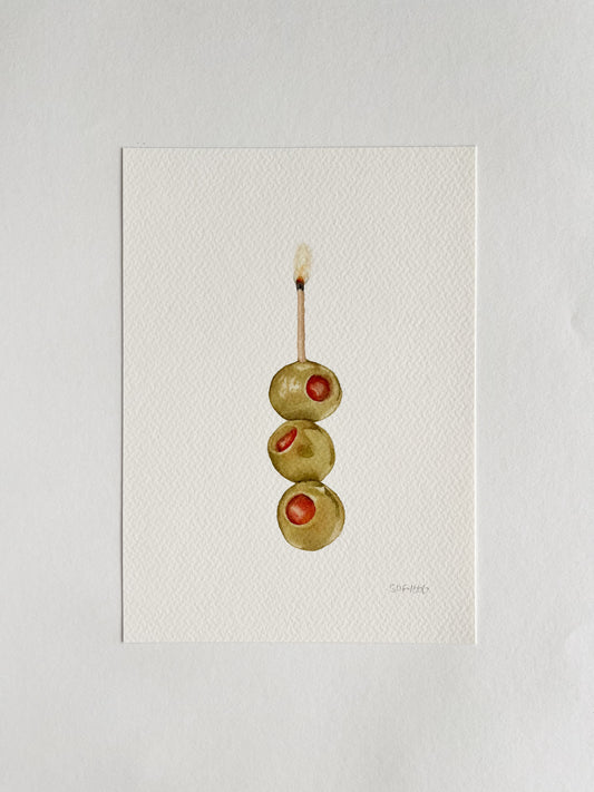 olive cake print