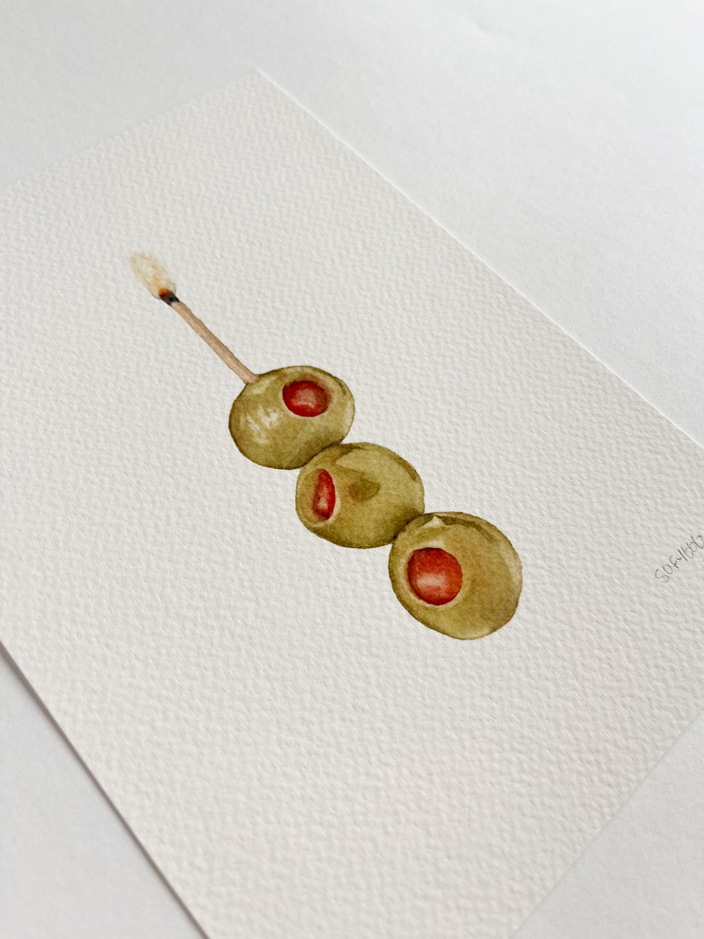 olive cake print
