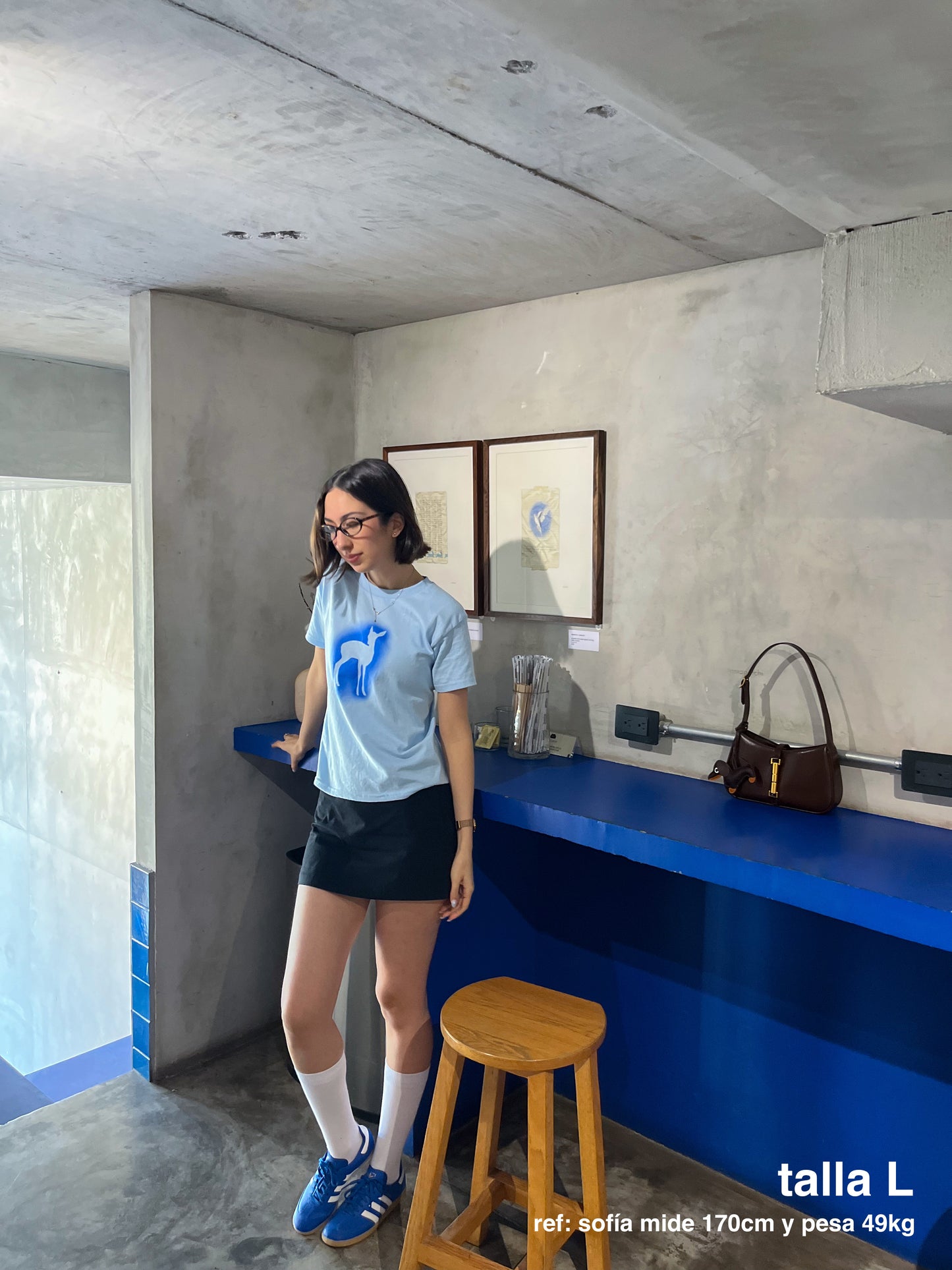 deer in the headlights baby tee