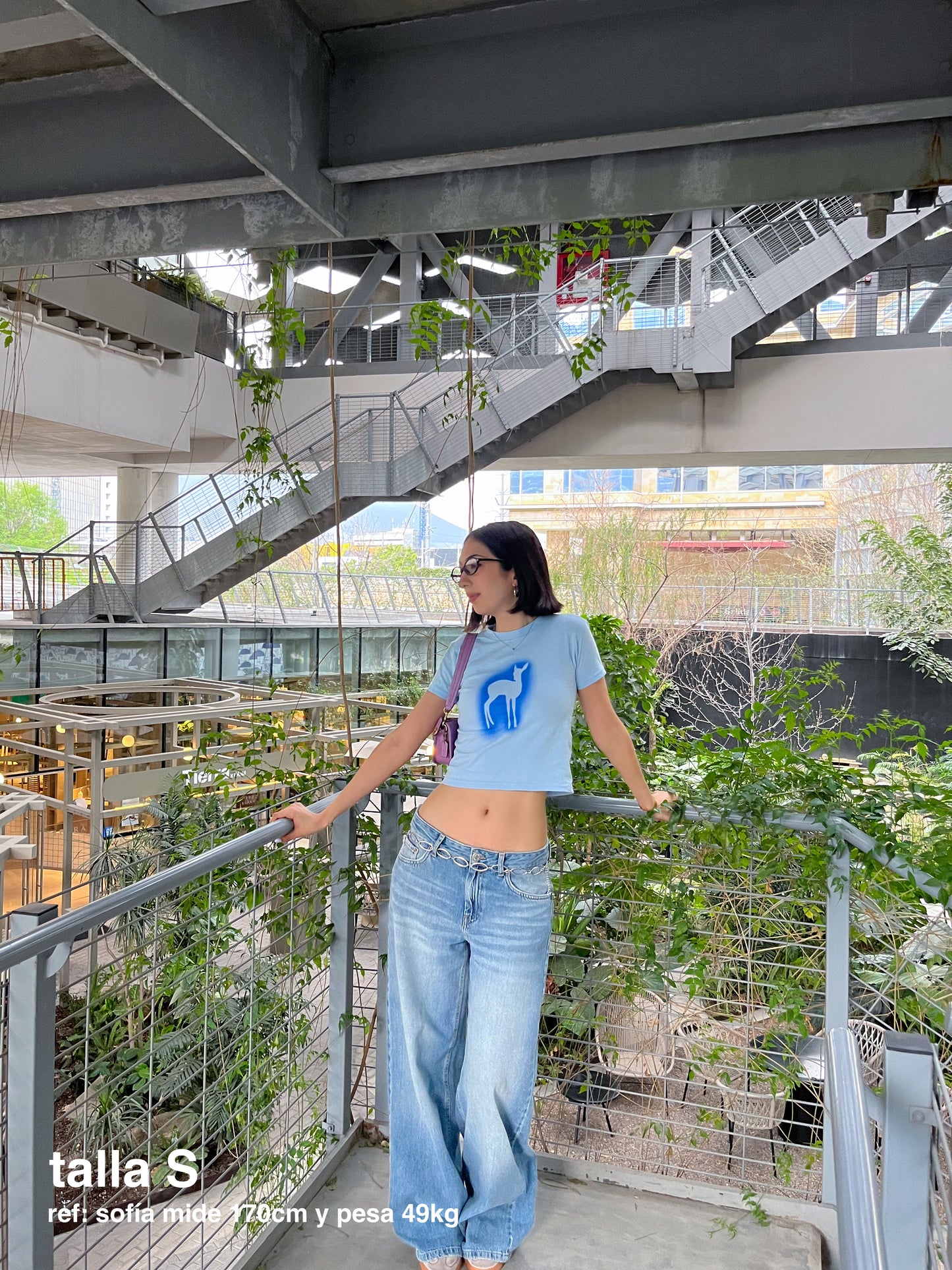 deer in the headlights baby tee