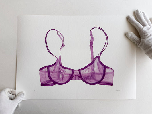 brasier morado print