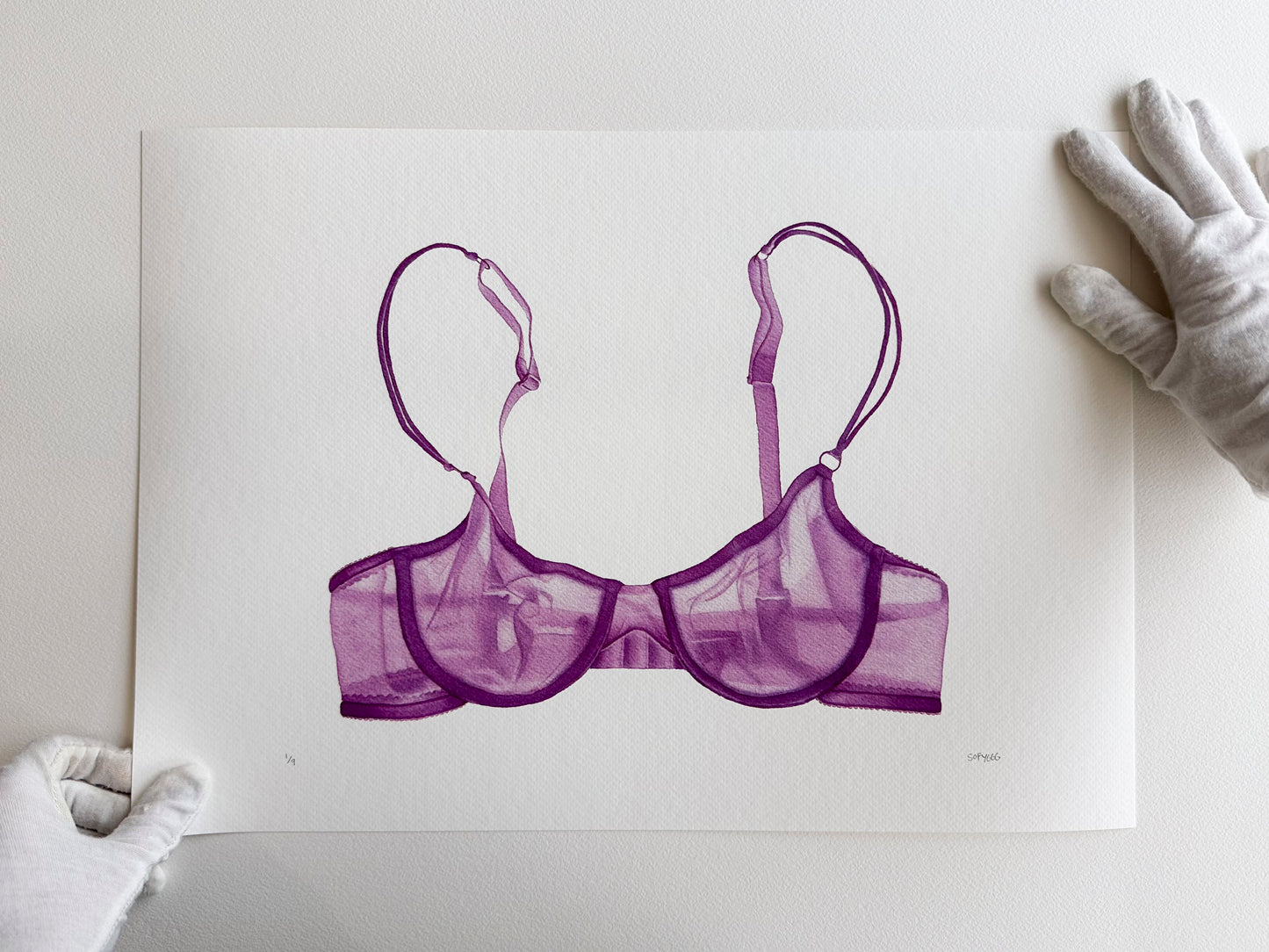 brasier morado print