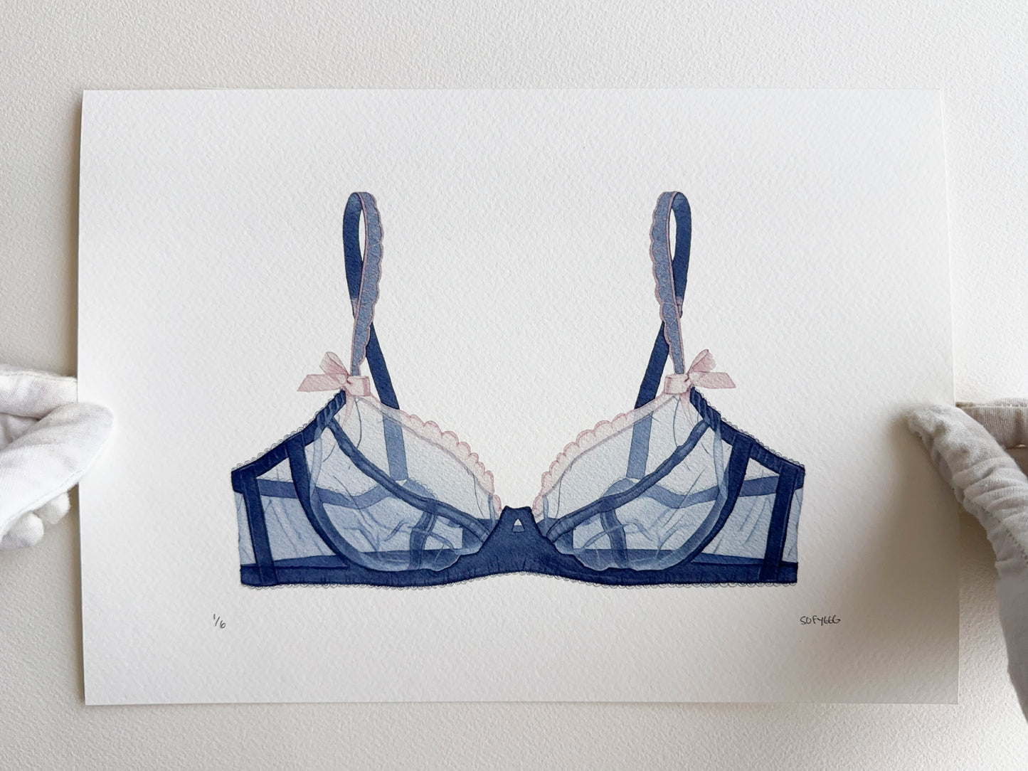 brasier azul print