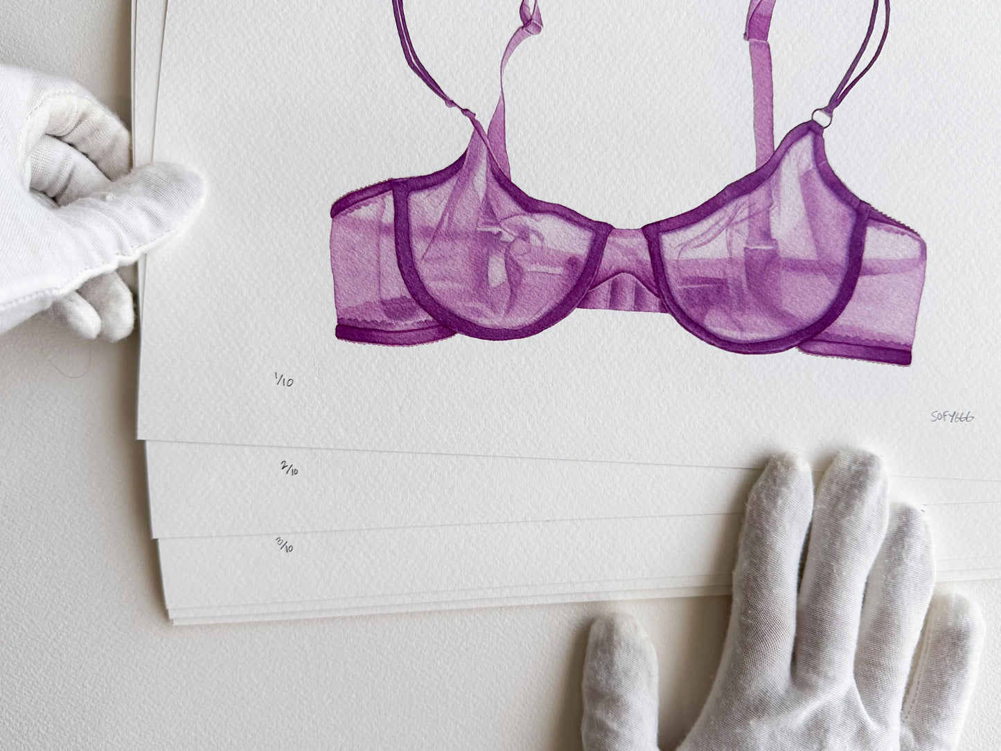 brasier morado print