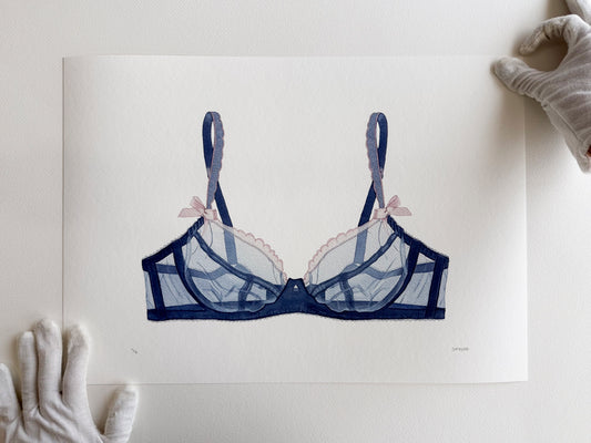 brasier azul print