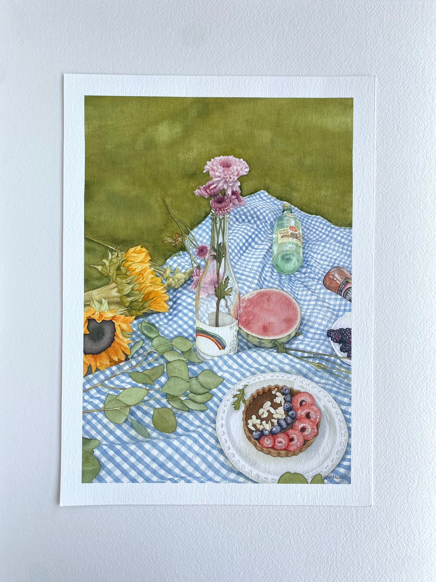 Birthday picnic print